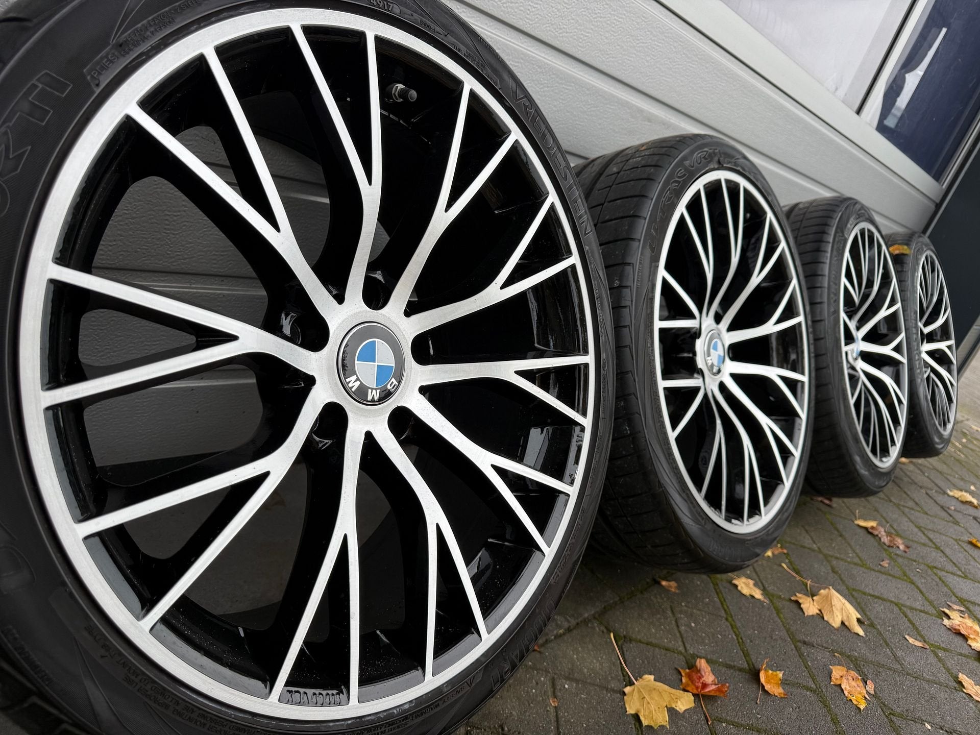 19 inch BMW 5 6 serie E60 E61 E63 E65 breedset velgen banden, 19 inch, -, -, Banden en Velgen