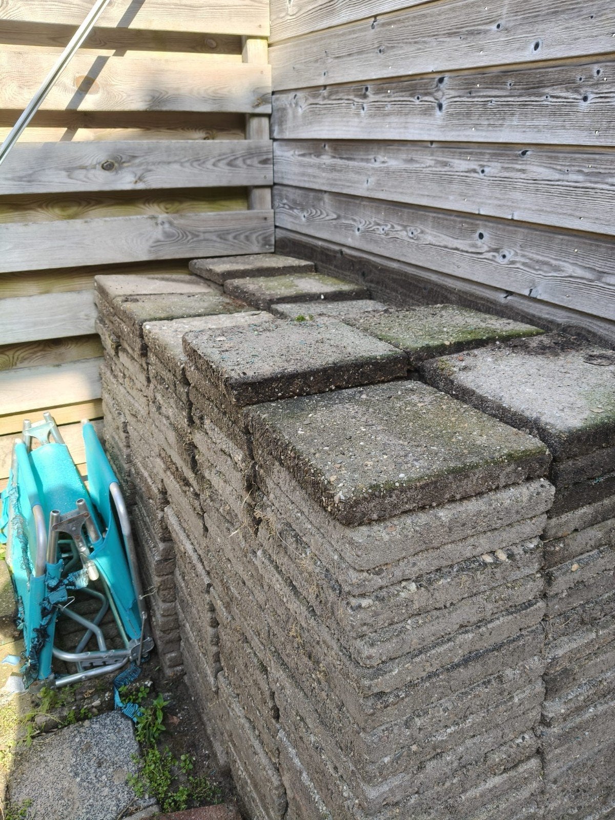 Stoeptegels, Ophalen, Gebruikt, Beton, Terrastegels
