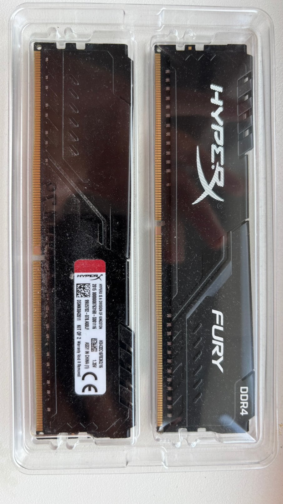 Kingston Hyperx Fury 16GB, Computers en Software, RAM geheugen, Ophalen, DDR4, Zo goed als nieuw, Desktop