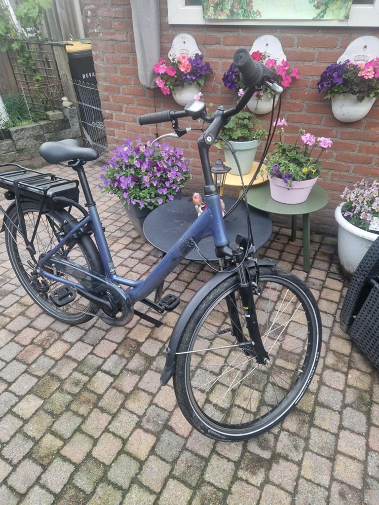 Electriche damesfietsen, Gebruikt, 51 tot 55 cm, 50 km per accu of meer, Ophalen