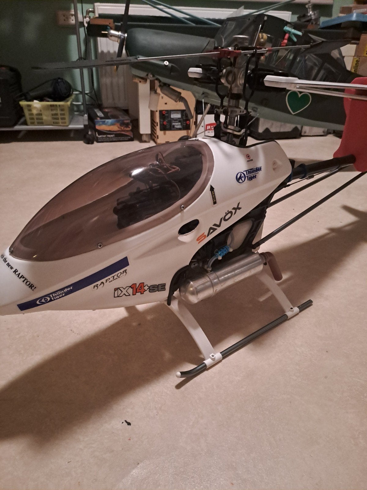 Thunder Tiger Raptor 50, Ophalen