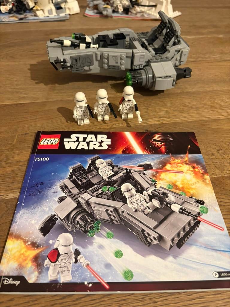 Lego 75100 First Order Snowspeeder, Star Wars, Lego, Ophalen of Verzenden, Zo goed als nieuw