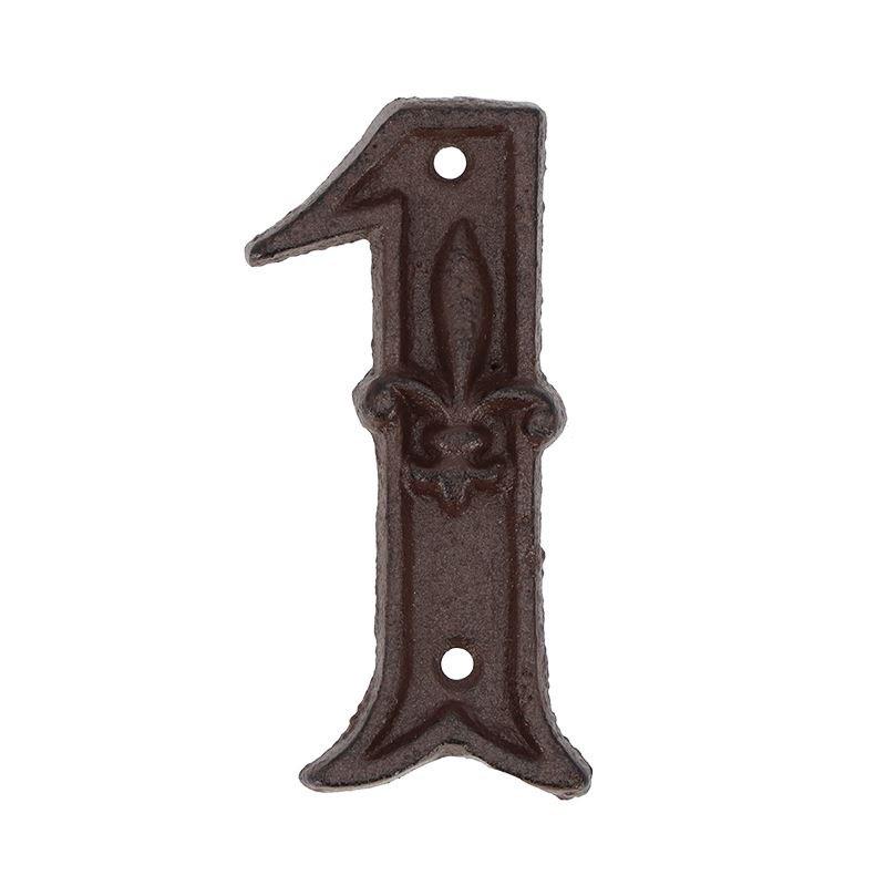 Huisnummer 1 - LxBxH: 5,5x1,1x11,4cm GRATIS VERZENDING, Verzenden