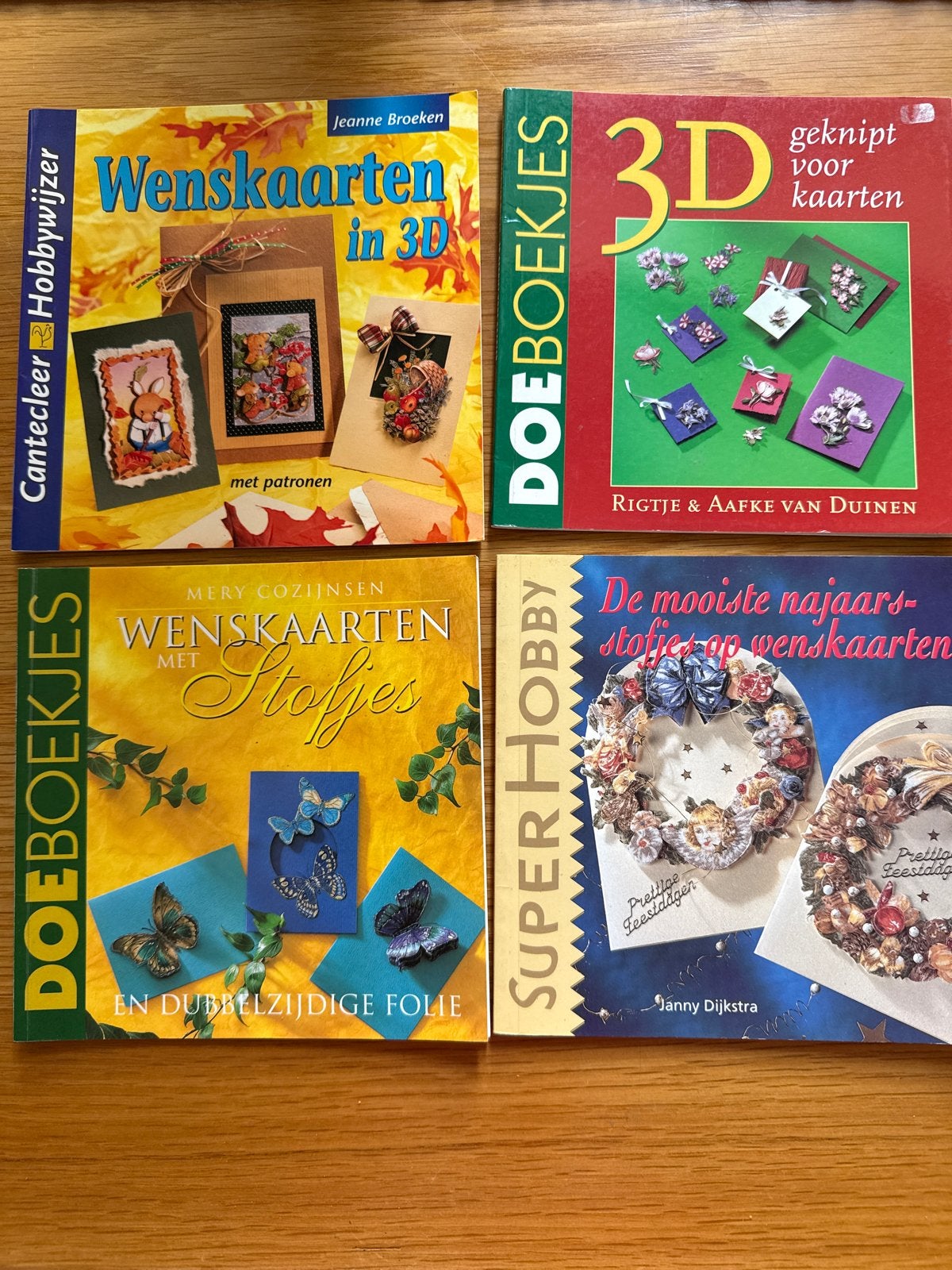 4 Knutselboeken: Wenskaarten in 3D, Stoffen, Najaar, 3D Knip, Hobby en Vrije tijd, Knutselen, Overige thema's, Meerkleurig, Ophalen of Verzenden