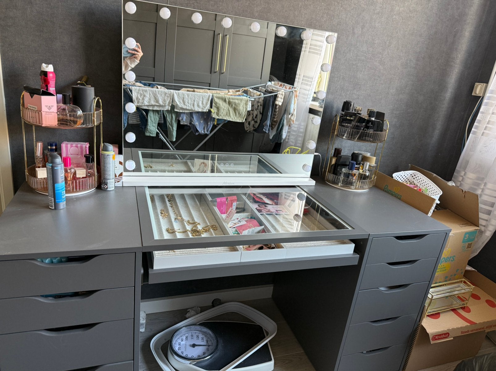 Make-up tafel, Huis en Inrichting, Ophalen, Zo goed als nieuw, 50 tot 100 cm, Minder dan 100 cm