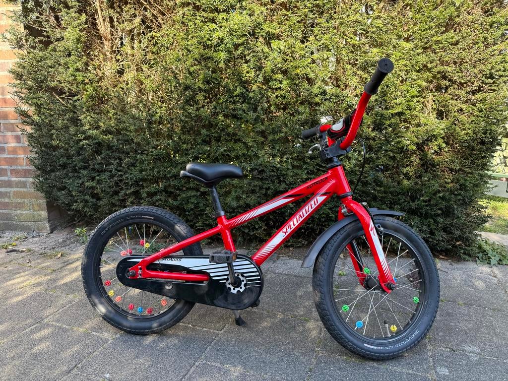 Specialized Hotrock 16 inch kinderfiets rood, Ophalen, Terugtraprem, Staal, 16 tot 20 inch