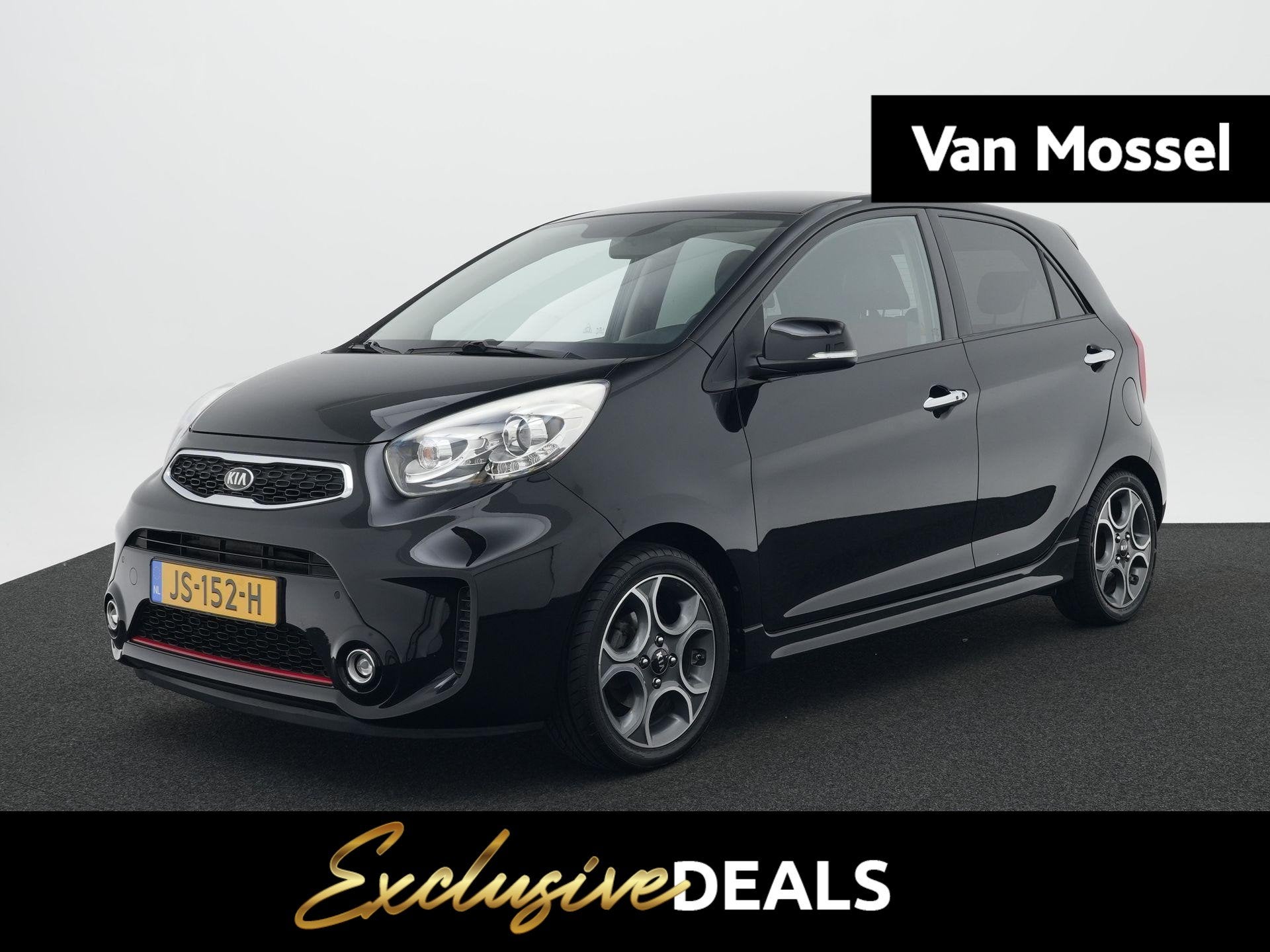 Kia Picanto 1.2 CVVT SportsLine Navigator | Camera | Cruise, 12 maanden, Gebruikt, 4 cilinders, Zwart