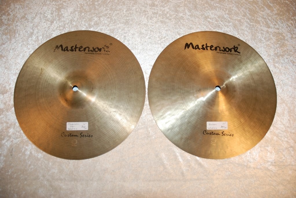 Masterwork Custom hihats 807/893gr 13 inch  <26261312>, Gebruikt, ., Drums of Percussie, Ophalen of Verzenden