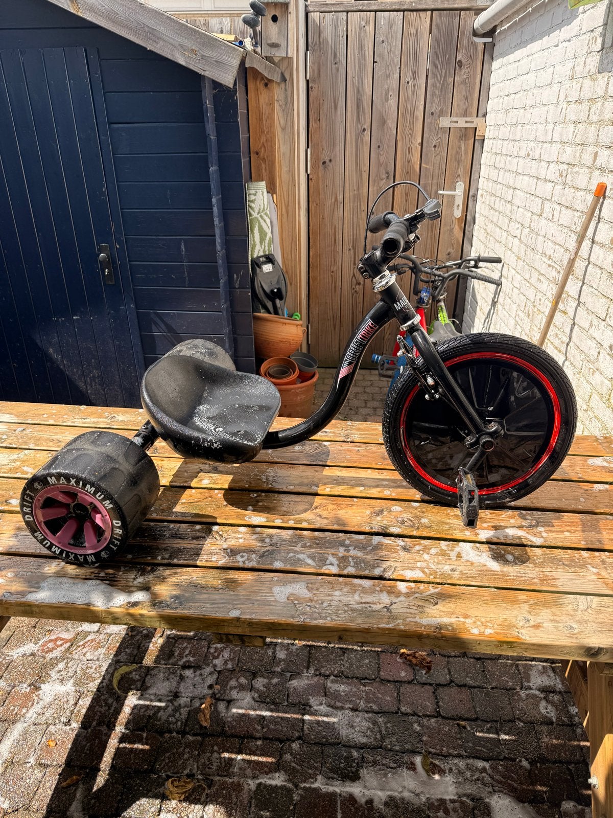 Drifttrike , driewieler , slipfiets, Ophalen, Gebruikt, Velgrem, Verstelbare zitting
