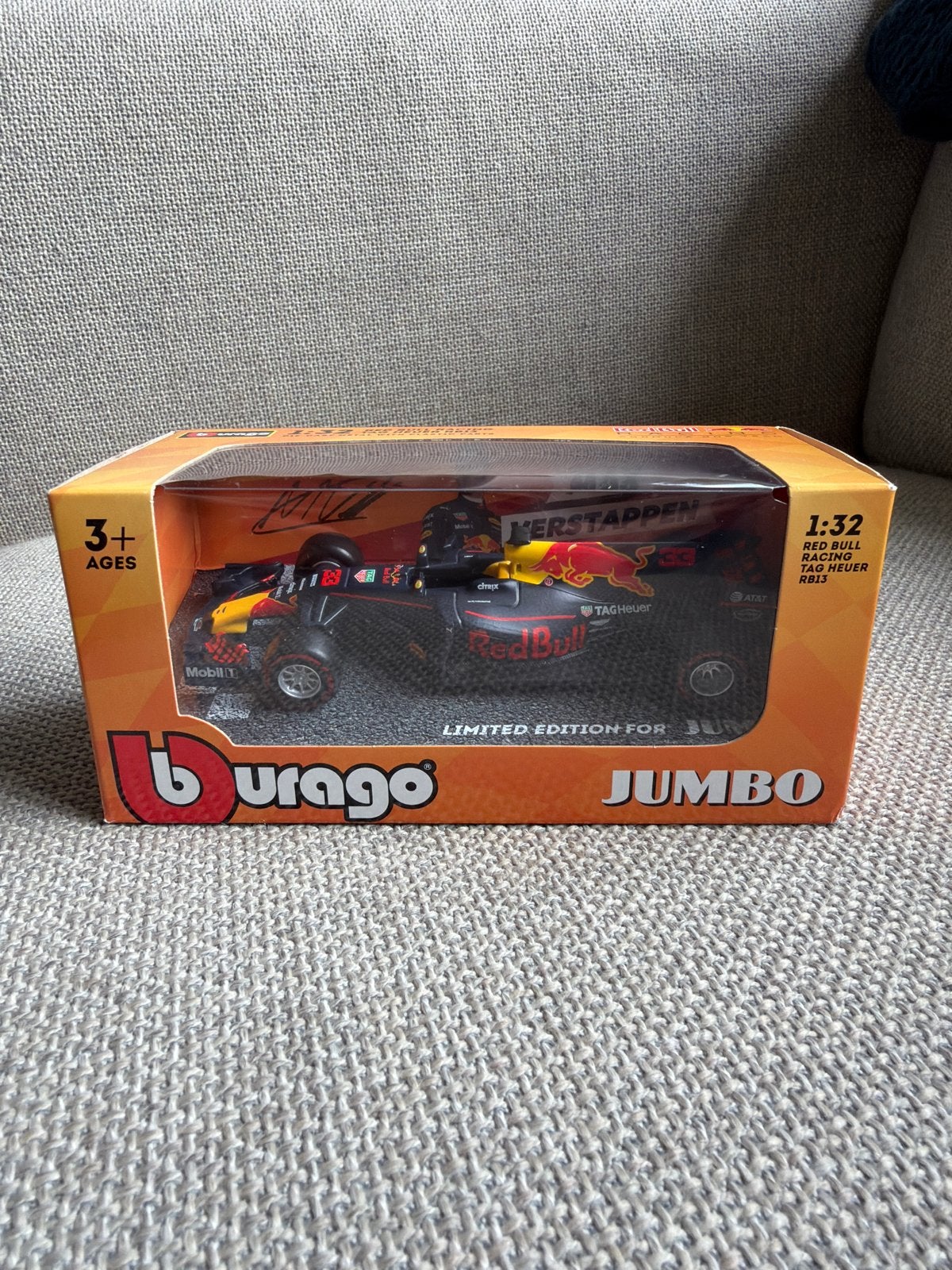 Bburago Red Bull Racing RB13 Max Verstappen 1:32, Ophalen of Verzenden, Nieuw, Overige typen