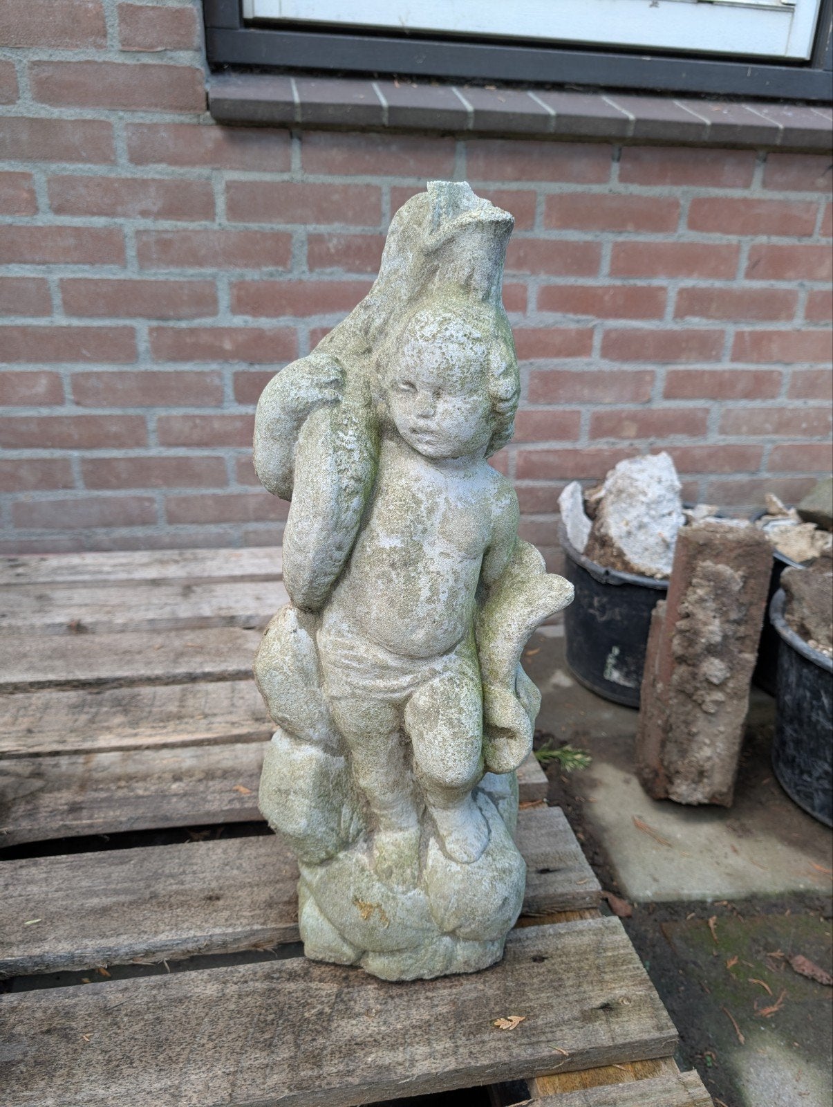Beeldjes voor in de tuin, Ophalen, Gebruikt, Beton