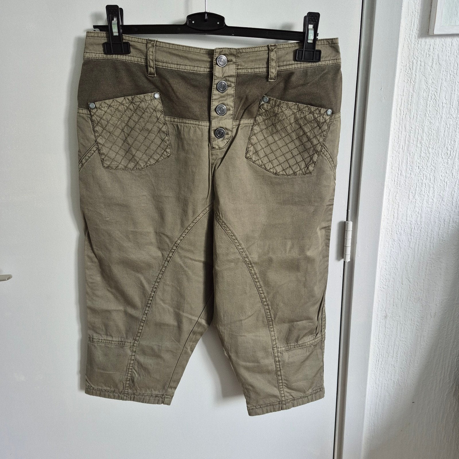 OBJECT Groene 3/4 Dames Broek Maat 36 (valt als 38), OBJECT, Ophalen of Verzenden