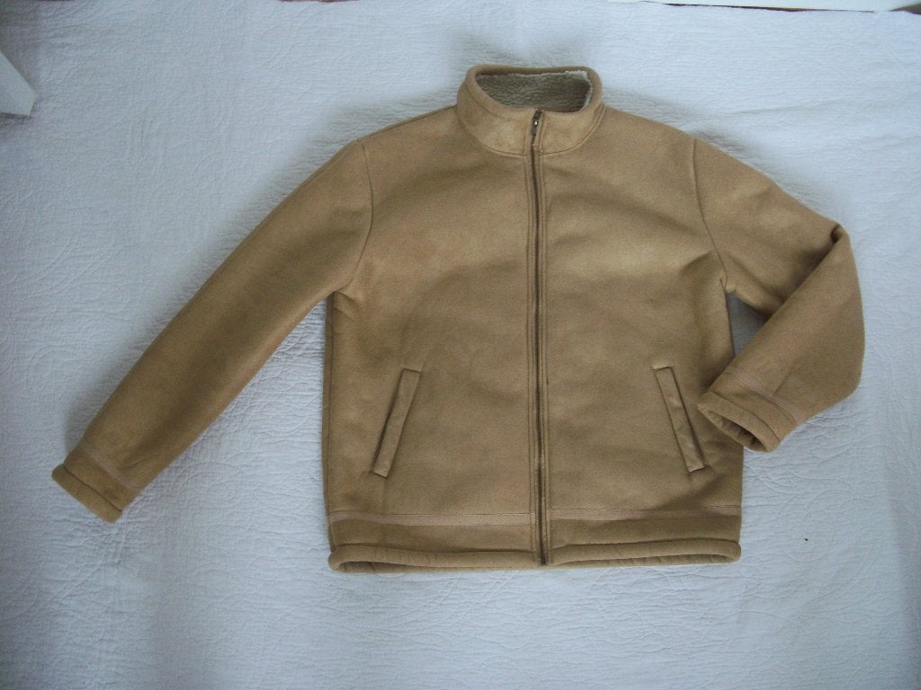 Beige Winter Jas - Atlas for Men - XL - Suedelook - Nieuw, Kleding | Heren, Ophalen of Verzenden, Atlas for men, Beige, Maat 56/58 (XL)