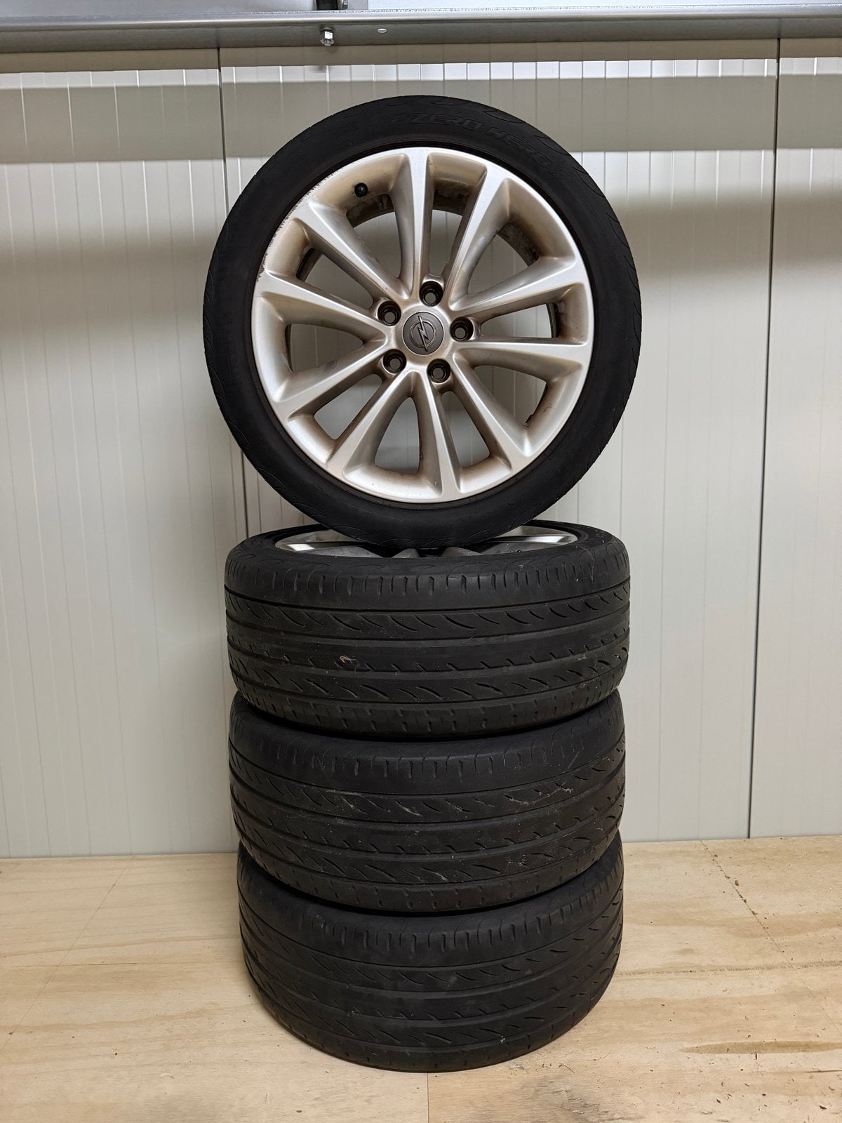 Opel Insignia velgen 18 inch zomer 5x120, Ophalen, 18 inch, Gebruikt, Banden en Velgen