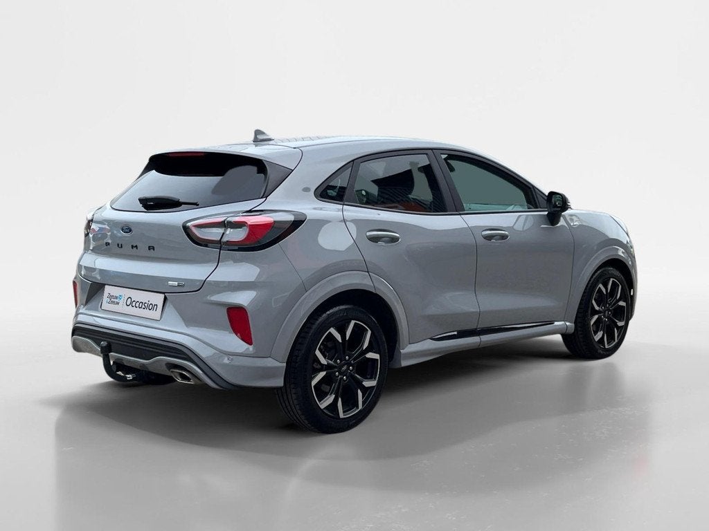 Ford Puma 1.0 EcoBoost Hybrid ST-Line X | Afneembare Trekhaa, Auto's, Ford, Voorwielaandrijving, 12 maanden, 125 pk, Leder en Stof