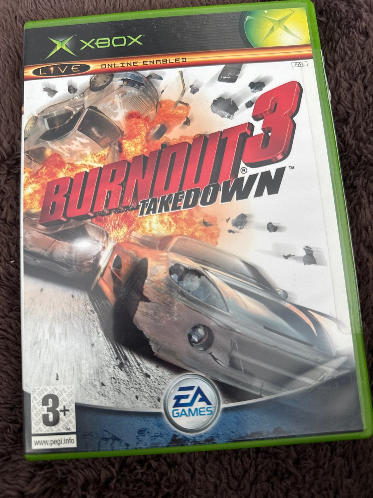 Burnout 3 Takedown - Xbox Original (PAL), Gebruikt, Racen en Vliegen, 2 spelers, Eén computer