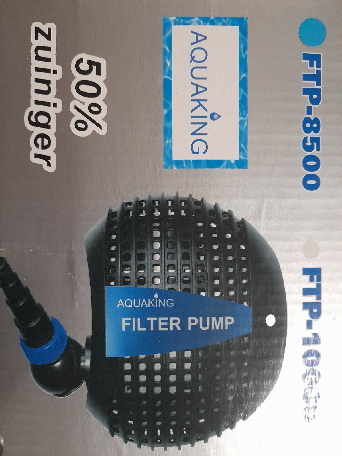 Aquaking FTP-8500 Vijverfilterpomp - 50% zuiniger, Ophalen of Verzenden, Nieuw, Vijverpomp