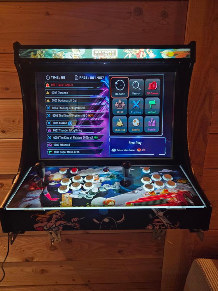 Arcadekast Bartop met 9800 Spellen - Retro Gaming Ervaring, Spelcomputers en Games, Spelcomputers | Overige, Ophalen of Verzenden