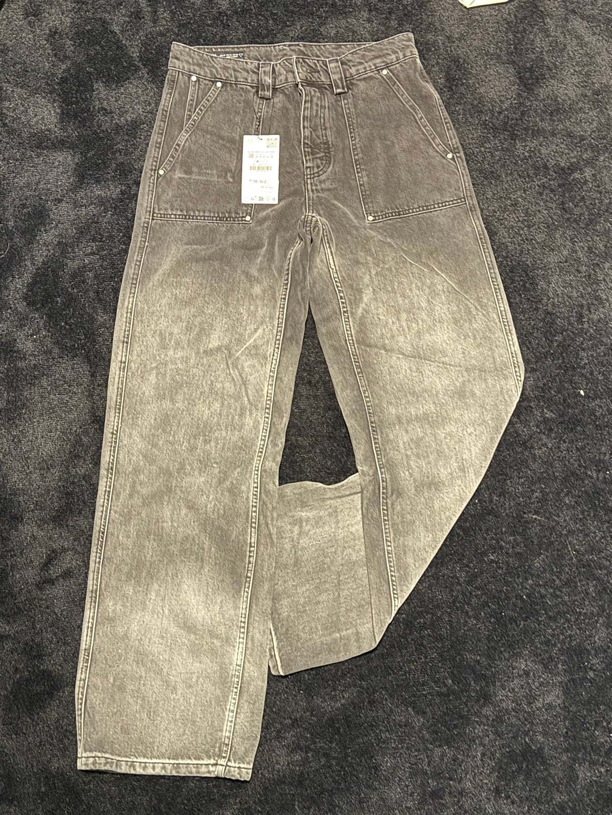 Zara baggy spijkerbroek maat M zwart, Ophalen, Zo goed als nieuw, Zwart, W33 - W34 (confectie 48/50)