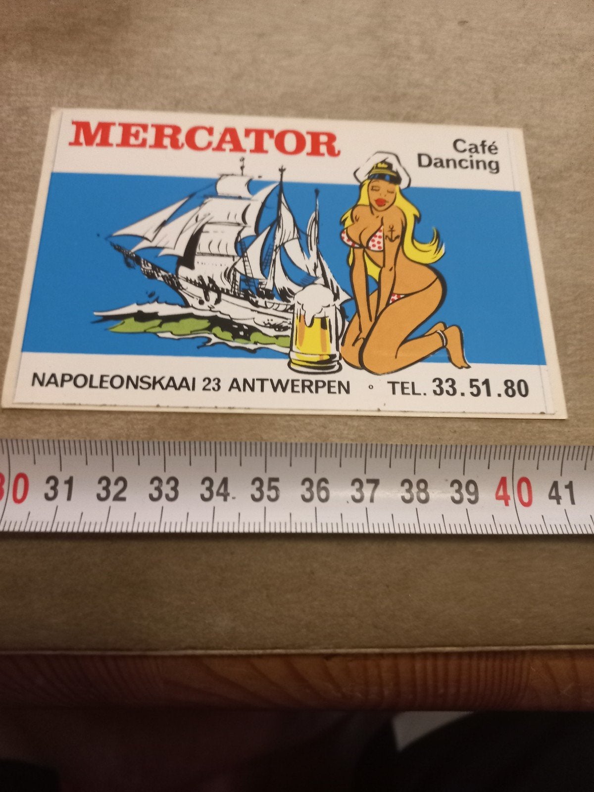 Vintage Mercator Café Dancing luciferdoosje Antwerpen, Ophalen of Verzenden, Gebruikt