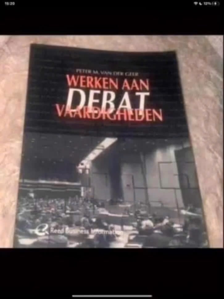 Werken aan Debatvaardigheden - Peter M. van der Geer, Gelezen, Peter M. van der Geer, Gamma, HBO