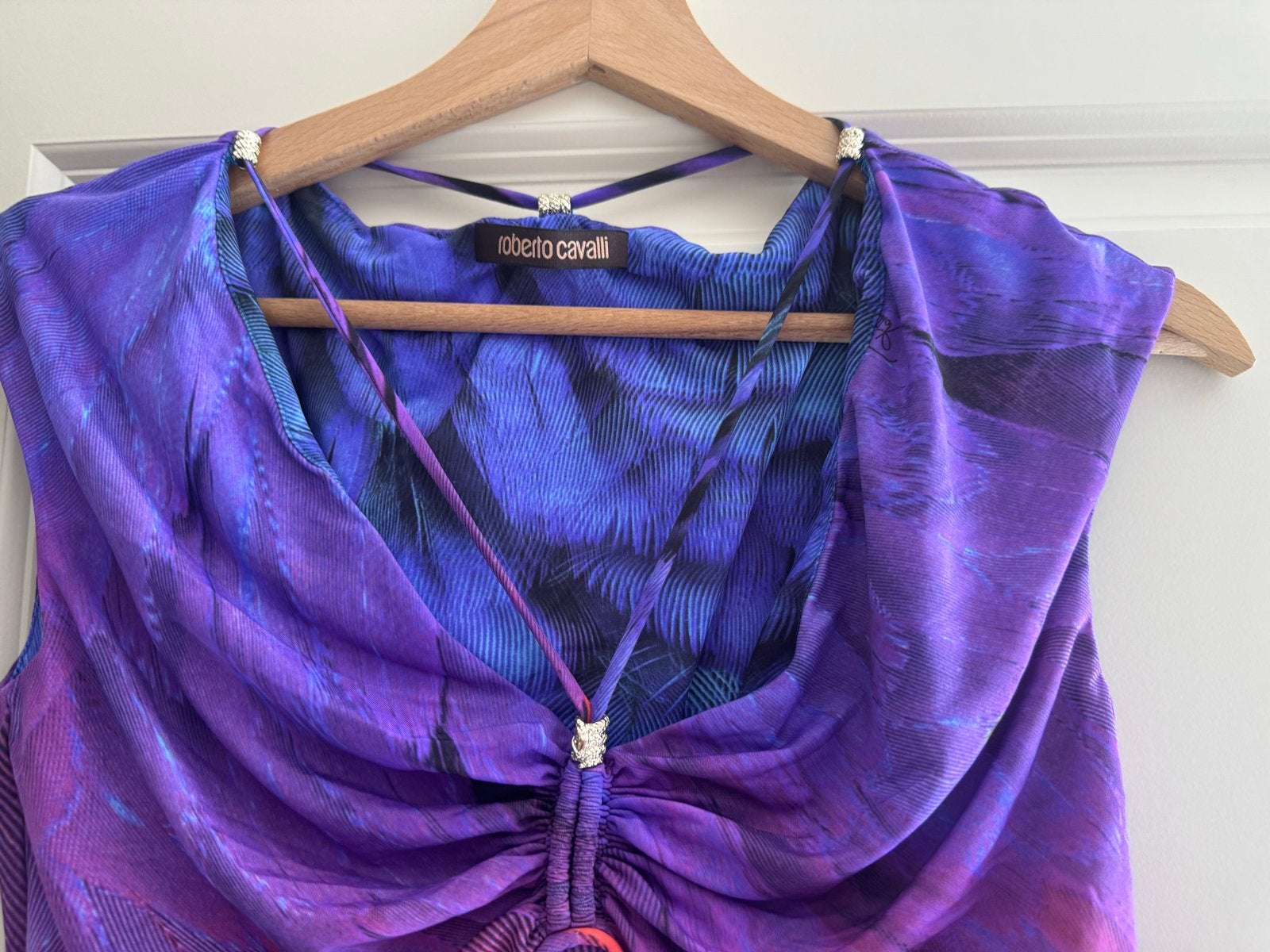 Roberto Cavalli Multicolor Top Maat S, Ophalen of Verzenden, Maat 36 (S), Meerkleurig, Zonder mouw