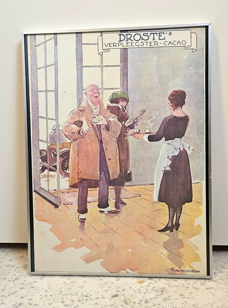 Piet van der Hem Reproductie, Achter glas, Ophalen of Verzenden, Print, Overige onderwerpen