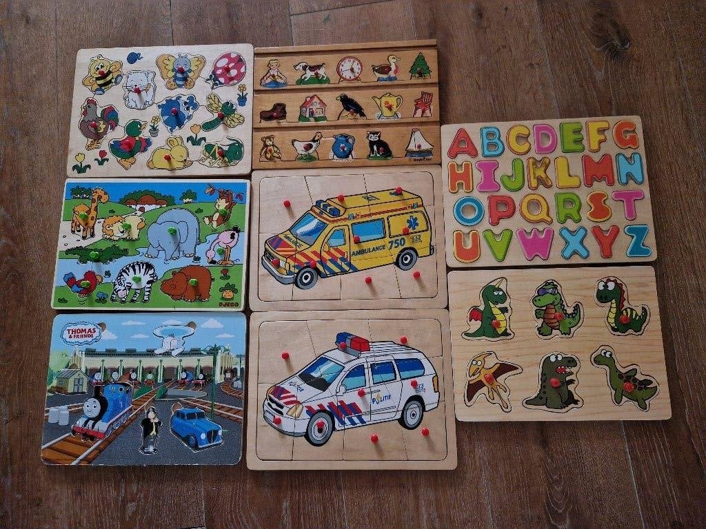 Puzzels, Ophalen, 10 tot 50 stukjes, Zo goed als nieuw, Van hout