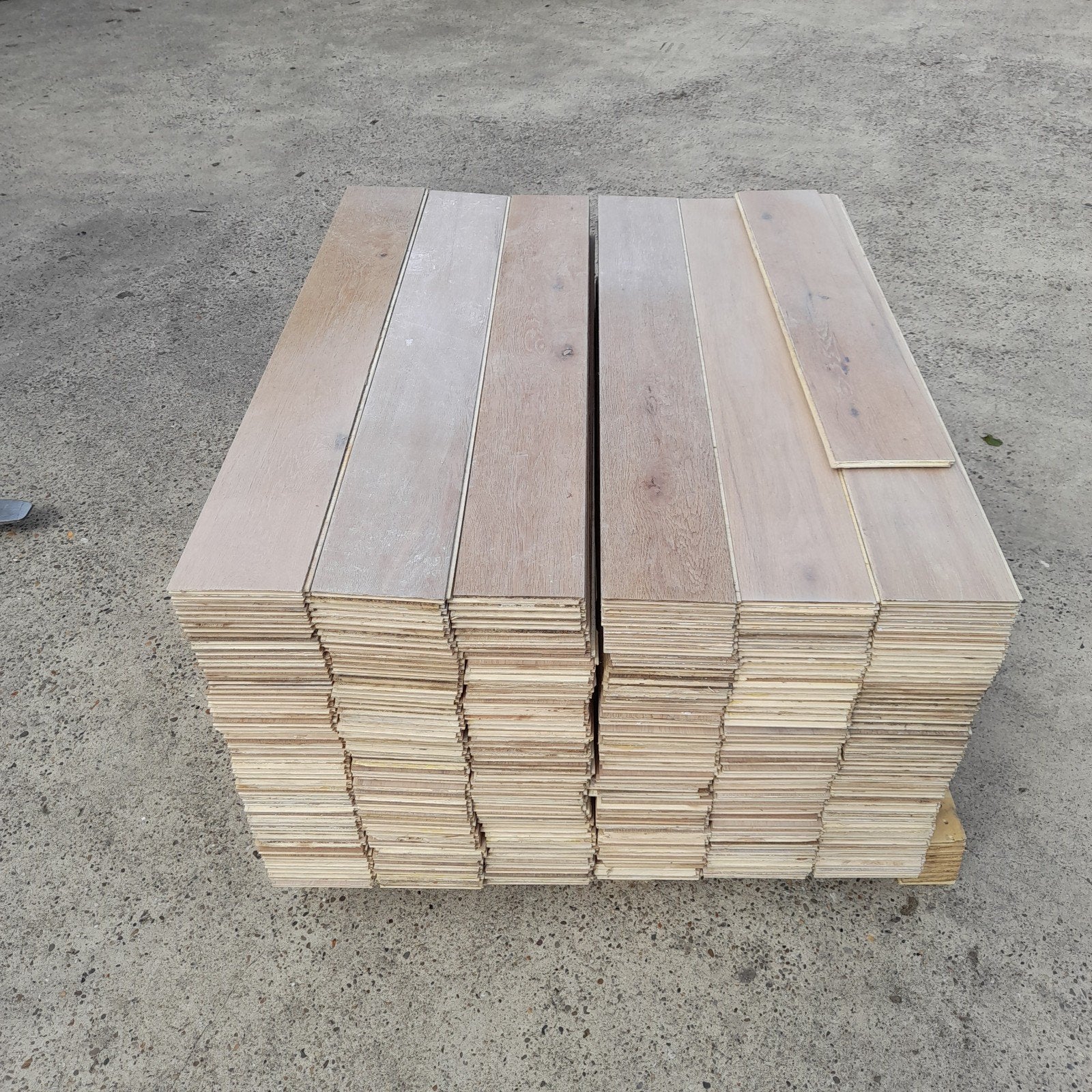 Eiken vloer 69m2 (+46m2) multivloer vloerdelen 15,8 cm breed, Ophalen, Gebruikt, Vloerdelen of -planken, 10 m² of meer