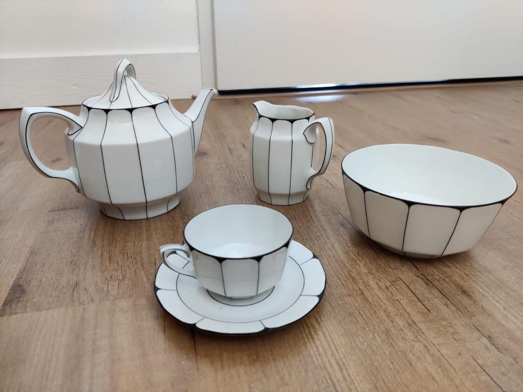 Antiek theeservies - Art Deco stijl, Antiek en Kunst, Ophalen of Verzenden