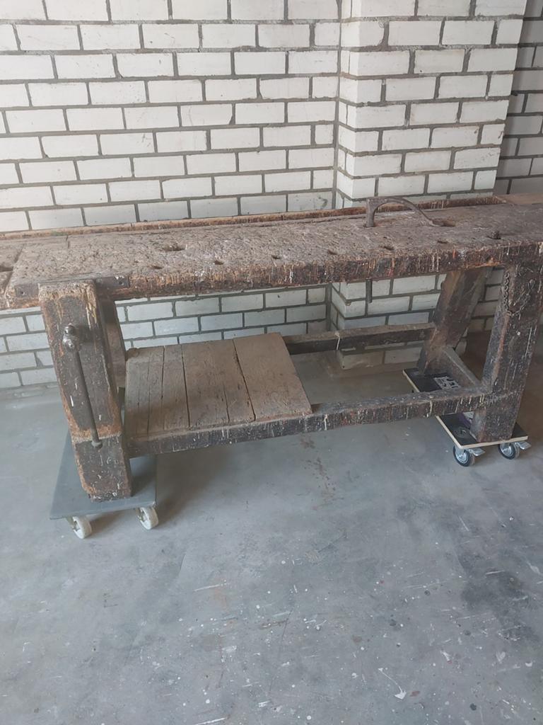 Oude timmerwerk bank, Doe-het-zelf en Verbouw, Ophalen of Verzenden, Gebruikt