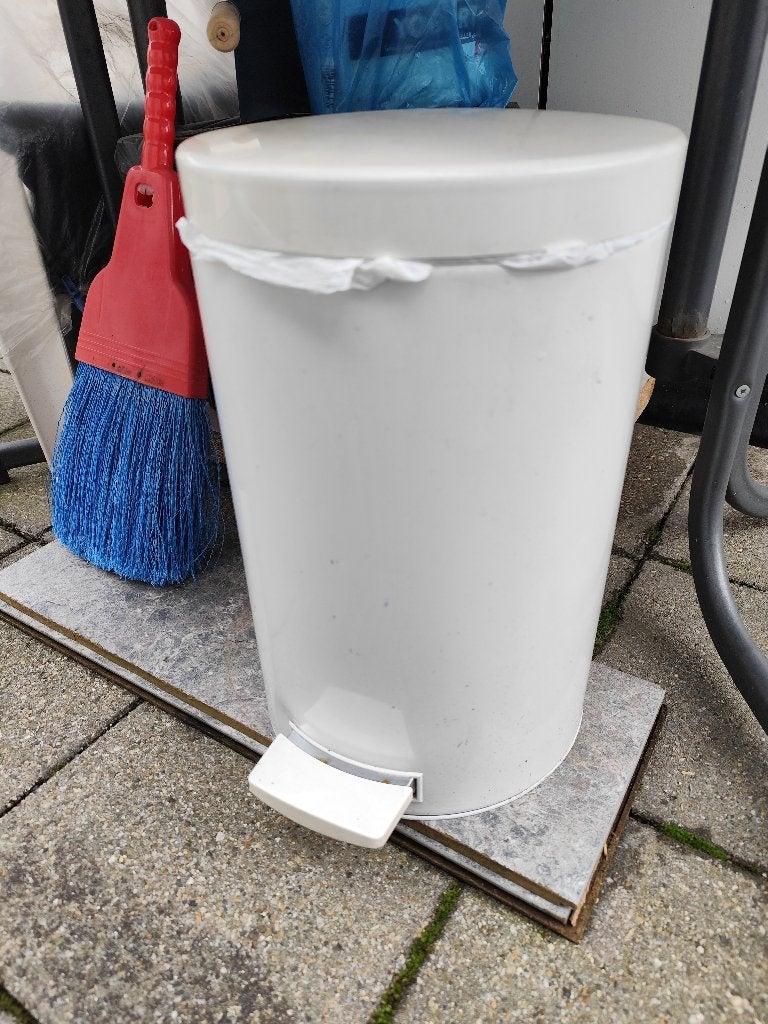 brabantia prullenbak, Huis en Inrichting, Gebruikt, Met pedaal, Ophalen of Verzenden, Metaal