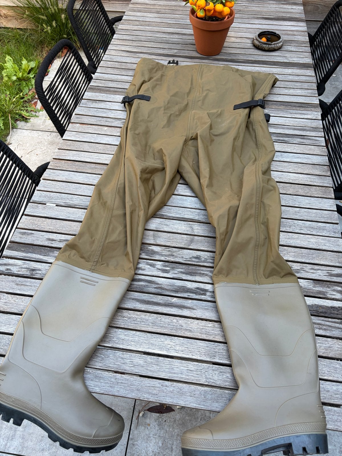 Waadpak/waadbroek van Trakker - Maat 43, Watersport en Boten, Hengelsport | Algemeen, Ophalen, Nieuw, Kleding