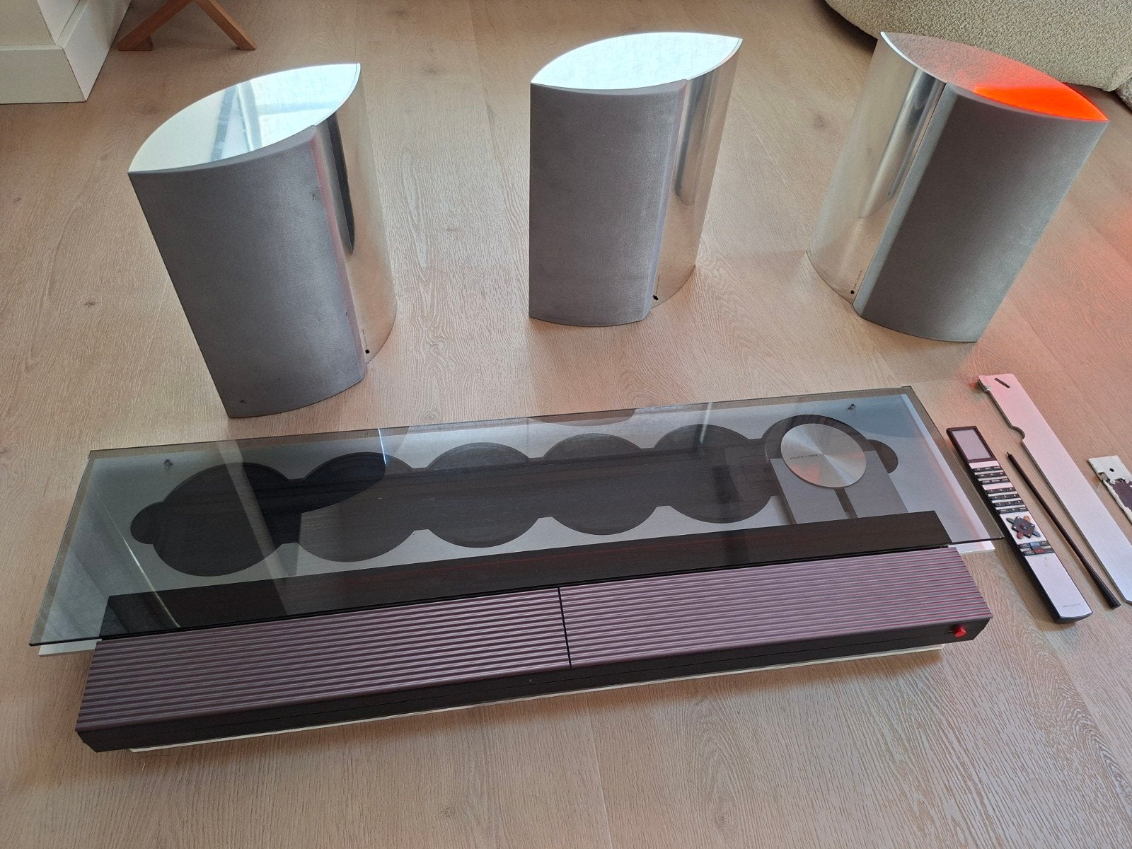 Bang & Olufsen Beosound 9000 met 3 Beolab 4000 speakers, Ophalen, Gebruikt, Tuner of Radio, Losse componenten