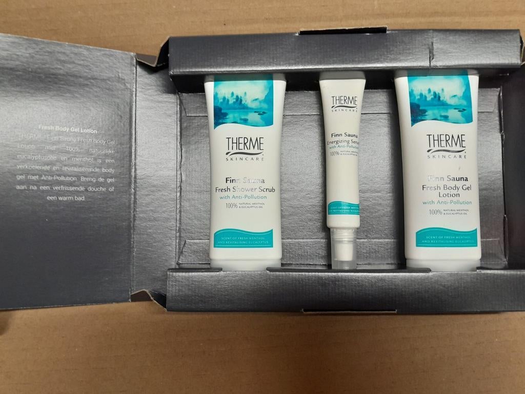 Therme Finn Sauna Fresh Shower Scrub, Serum & Body Gel, Ophalen, Nieuw, Bodylotion, Crème of Olie