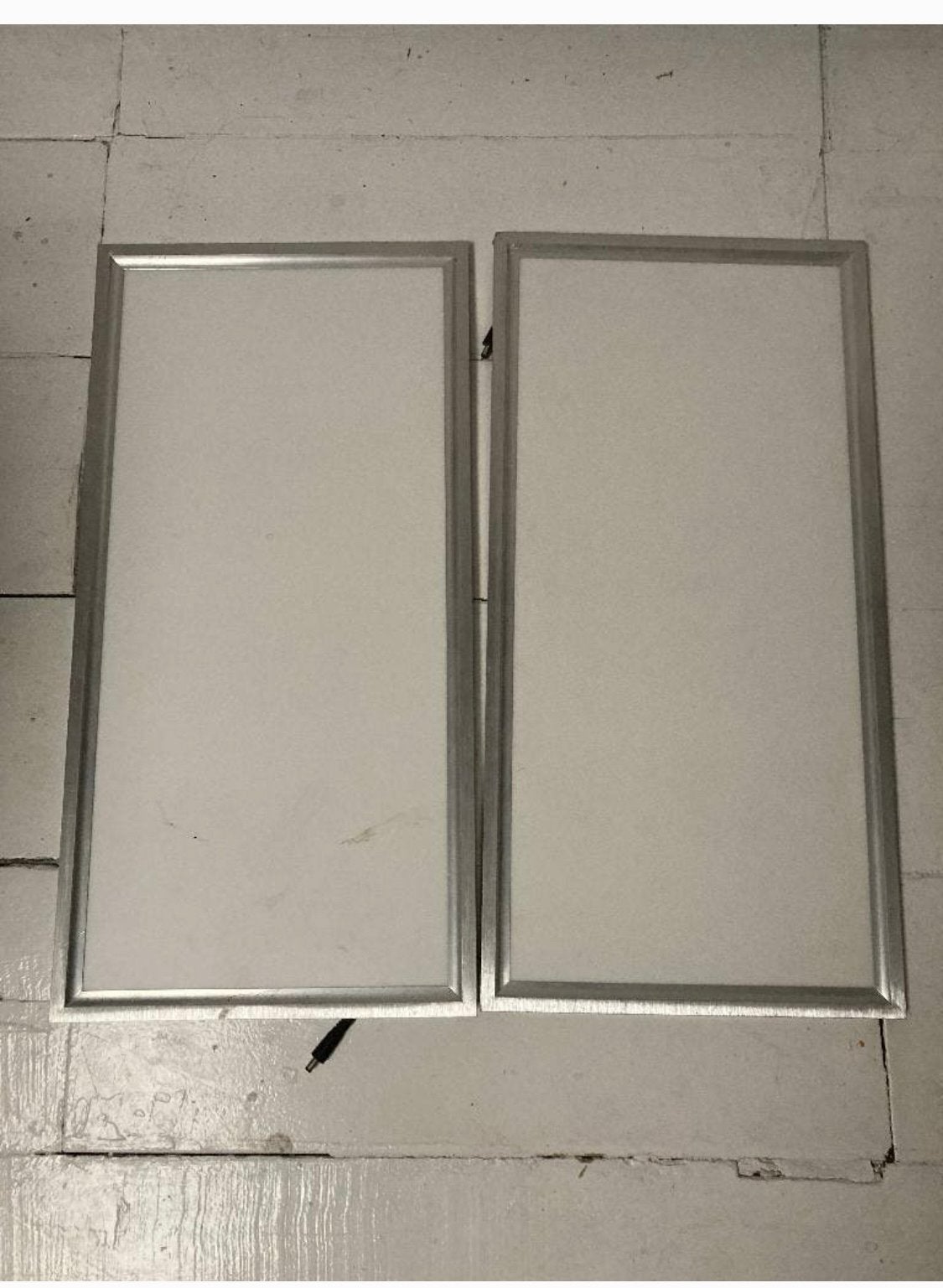 2 LED panelen - 18W, 60x30cm, wit licht, Led-lamp, Gebruikt, Ophalen of Verzenden, Neutraal wit