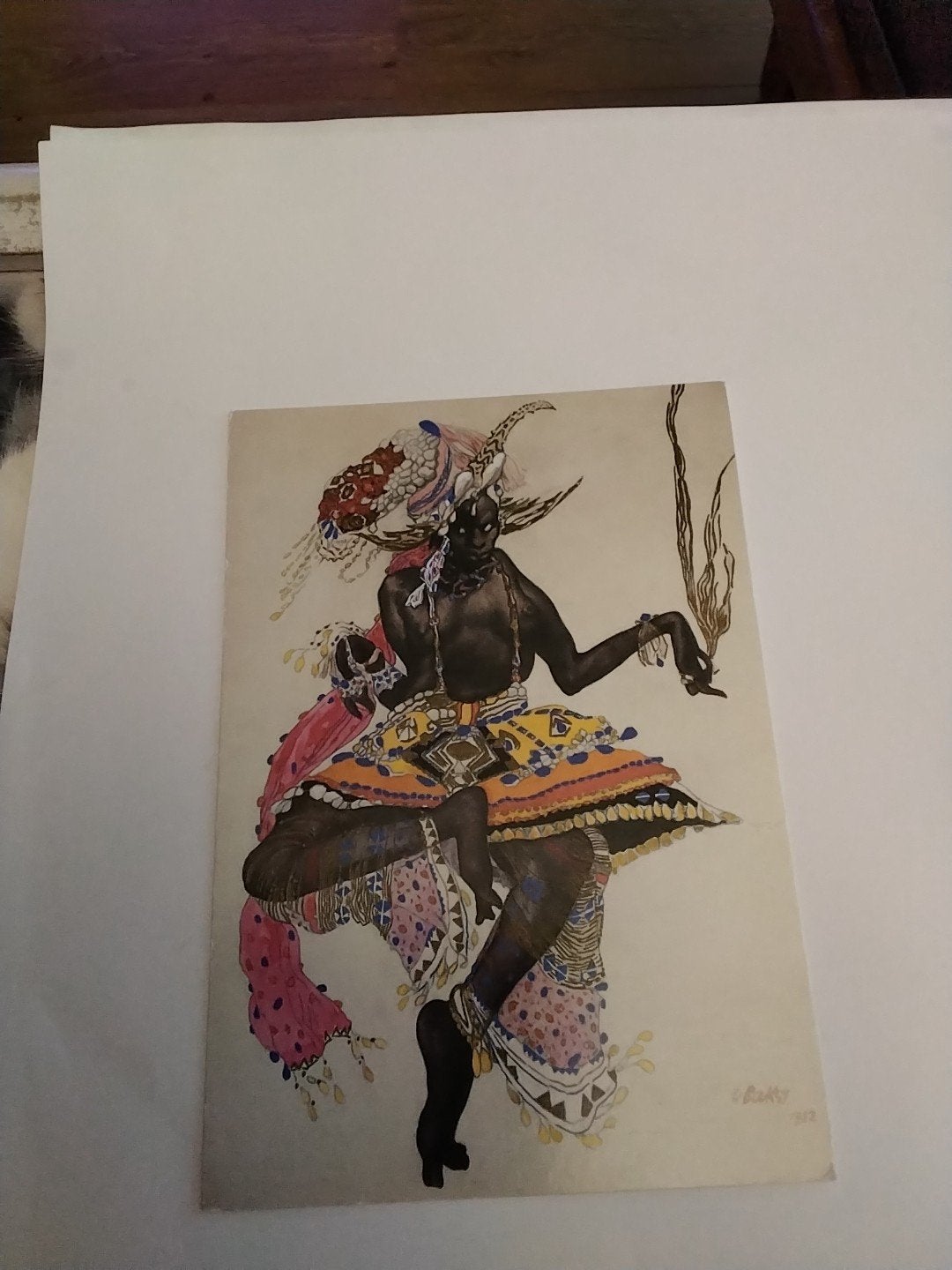 Léon Bakst - Kostuumontwerp voor een Negerdanser, 1922, Ophalen of Verzenden