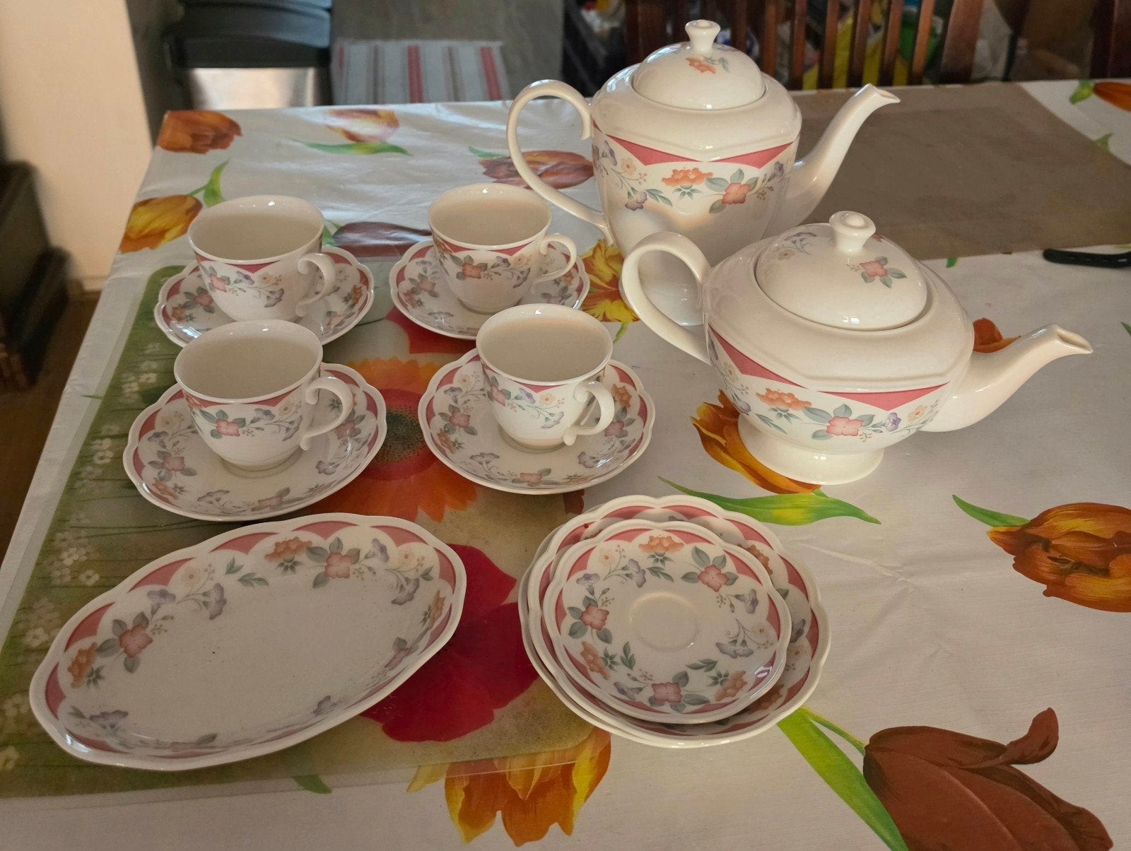 Johnson Brothers English Fine China Servies - Vintage, Gebruikt, Overige merken, Vintage, Ophalen of Verzenden
