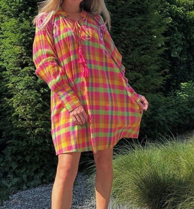 GOLD AND SILVER kort jurkje Ibizastyle mt TU, Kleding | Dames, -, Verzenden, Parijs, Nieuw