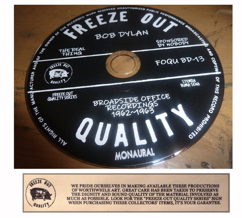 cd Bob Dylan - Broadside Office Rec. 1962-1963 - op CD, Cd's en Dvd's, Cd's | Pop, Zo goed als nieuw, Ophalen of Verzenden