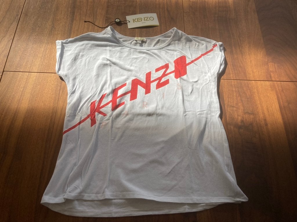 Kenzo shirt rode opdruk maat 152 nette staat 11-12 jaar!, Kenzo, Meisje, Ophalen of Verzenden, Zo goed als nieuw
