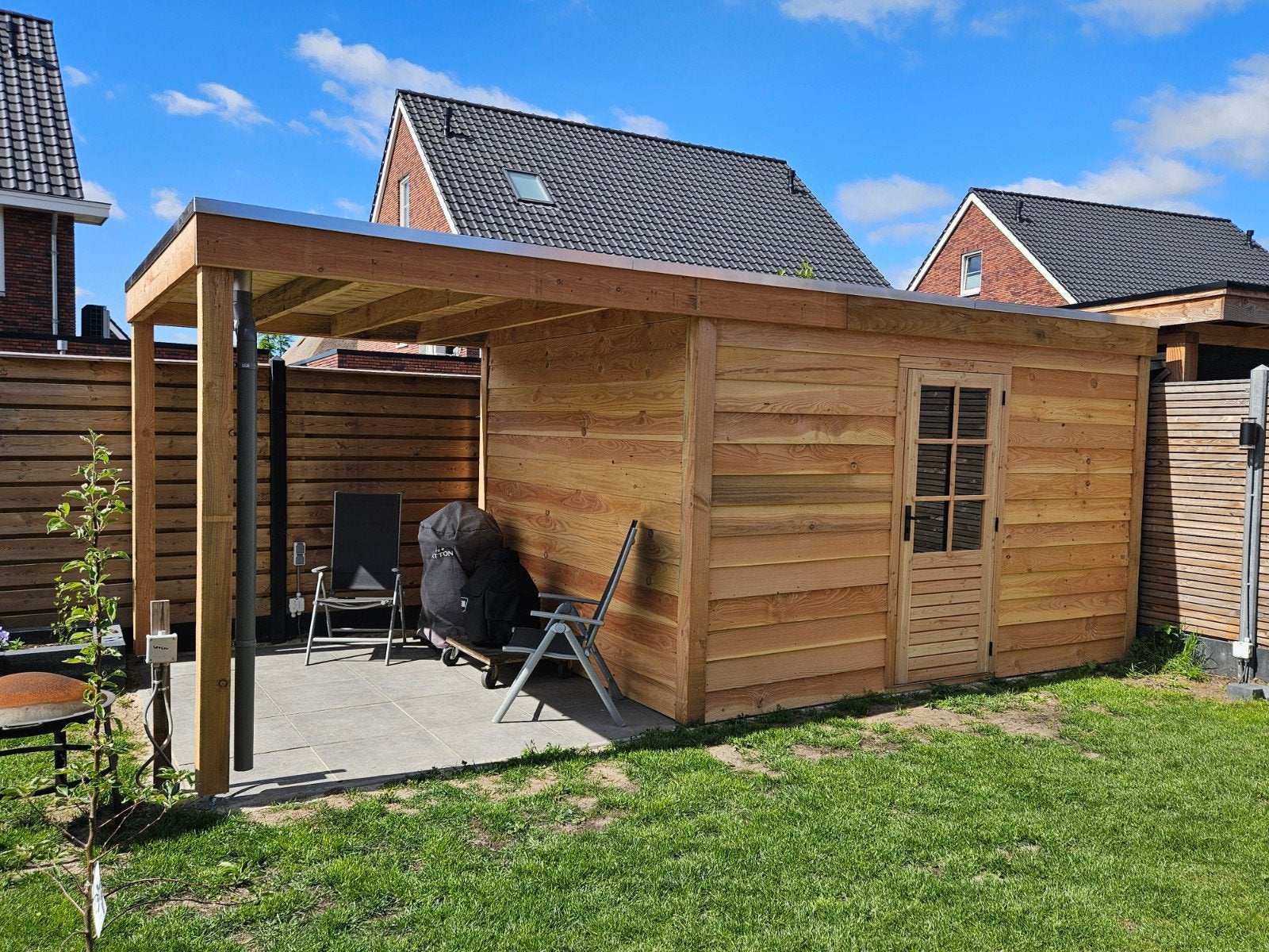 Overkappingen, tuinhuis, carporte, schuur, schutting, Ophalen