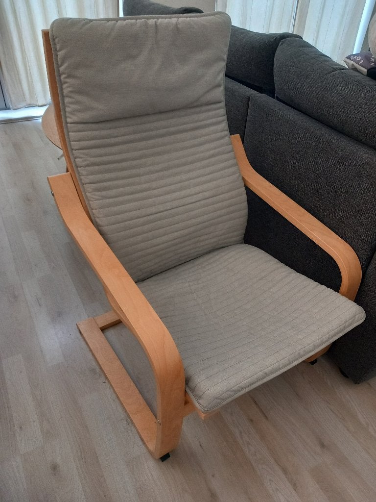 IKEA armchair - Poang/Poäng, Ophalen, 75 tot 100 cm, Minder dan 50 cm