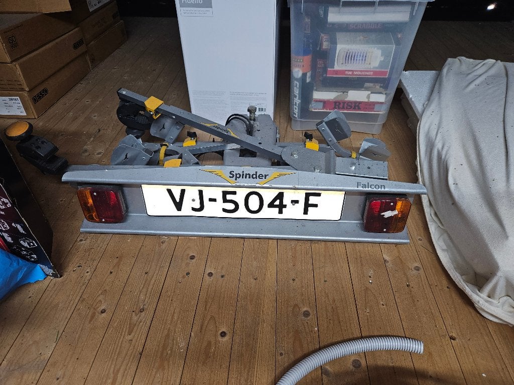 Spinder Falcon trekhaak fietsendrager voor 2 fietsen, Ophalen, 2 fietsen, Gebruikt, Trekhaakdrager