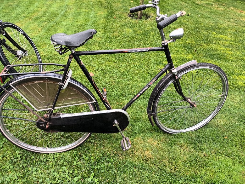 Gazelle opafiets met terugtraprem, Ophalen