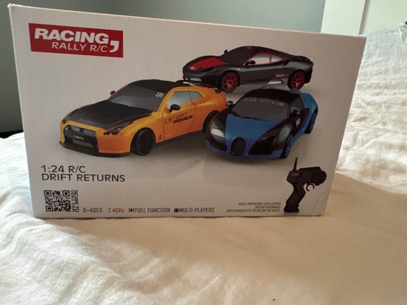 RC Drift Auto 1:24 - Zo goed als nieuw, compleet, Elektro, Ophalen of Verzenden, Zo goed als nieuw, Auto onroad