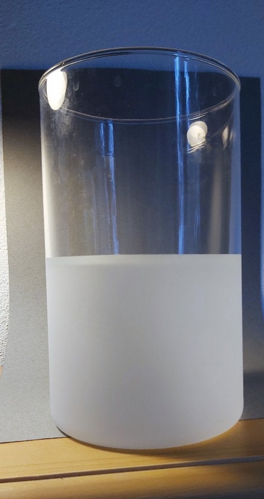 glazen vaas kristal met wit, Huis en Inrichting, Woonaccessoires | Vazen, Ophalen, Wit, Nieuw, Glas
