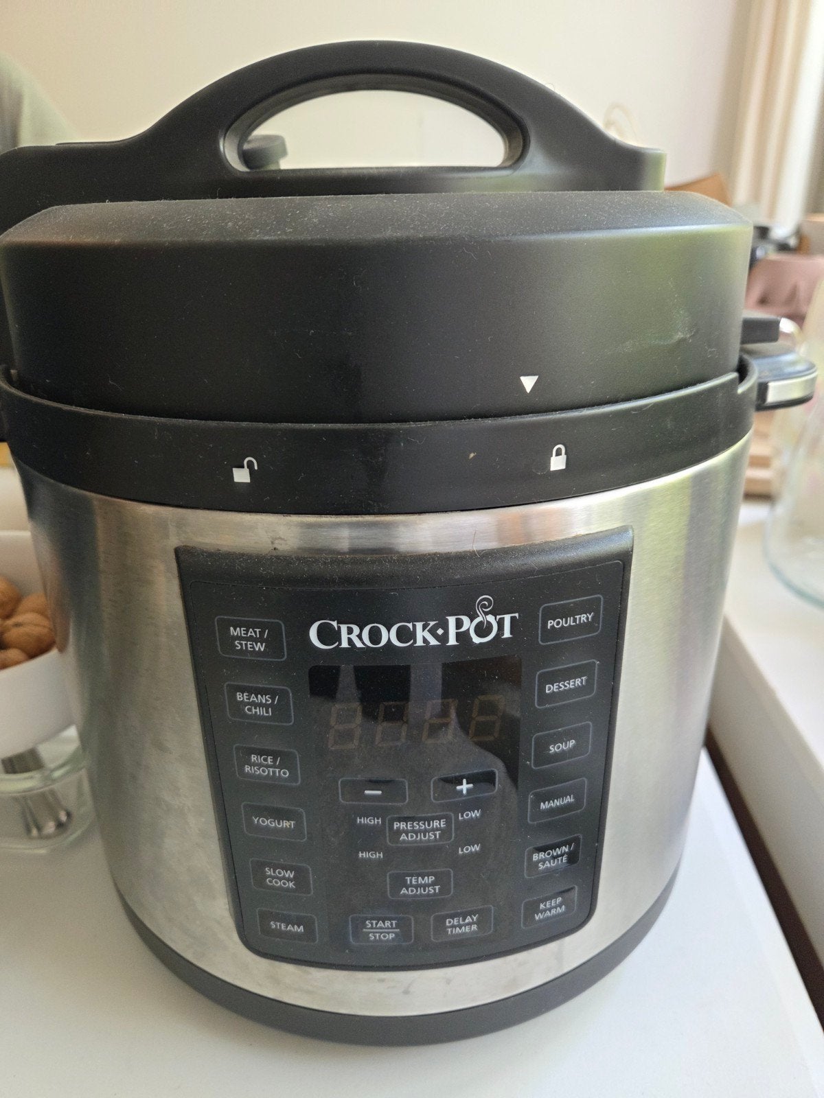 Crock-Pot Express Multicooker - Zo goed als nieuw, 3 tot 4 liter, Ophalen, Gebruikt, 3 snelheden of meer
