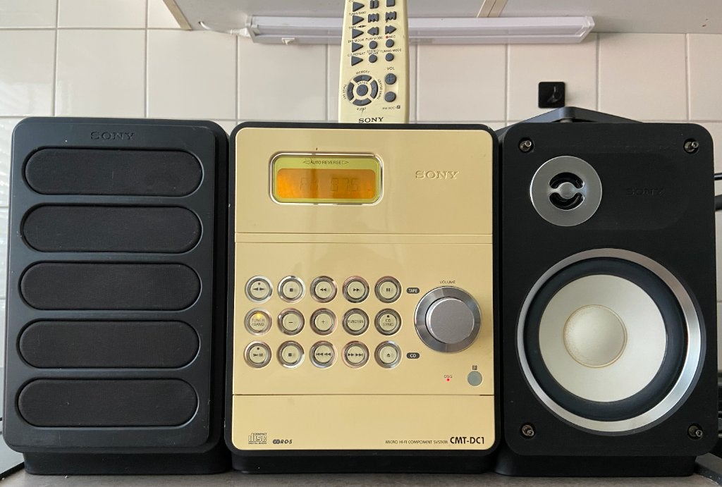 Sony CMT-DC1 Micro Hi-Fi set – CD, cassette, radio, Ophalen, Gebruikt, Cassettedeck, Sony