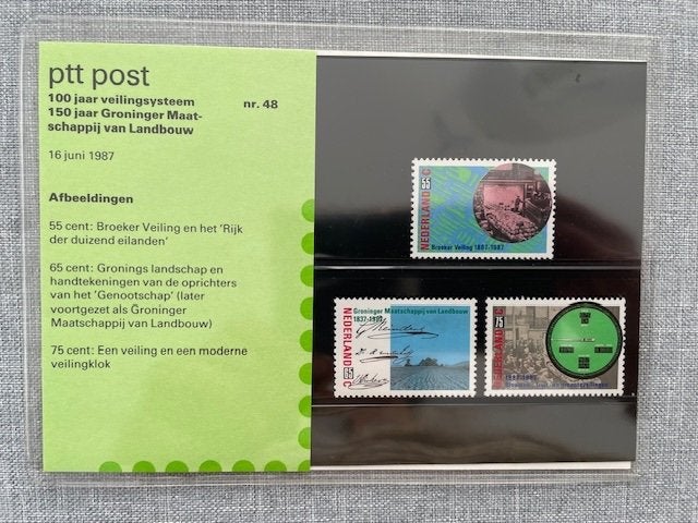 Postzegelmapje PZM48 - Gecombineerde uitgifte 1987 Postfris, Ophalen of Verzenden, Postfris, Overige thema's